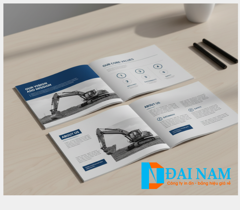 In catalogue công ty