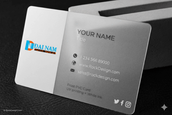 Card visit cán mờ