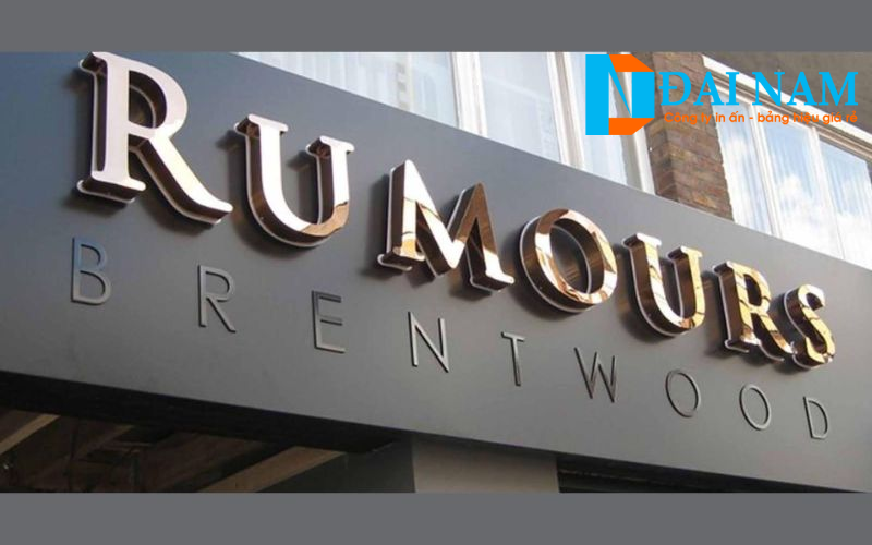 Mẫu chữ nổi inox mới nhất 2025