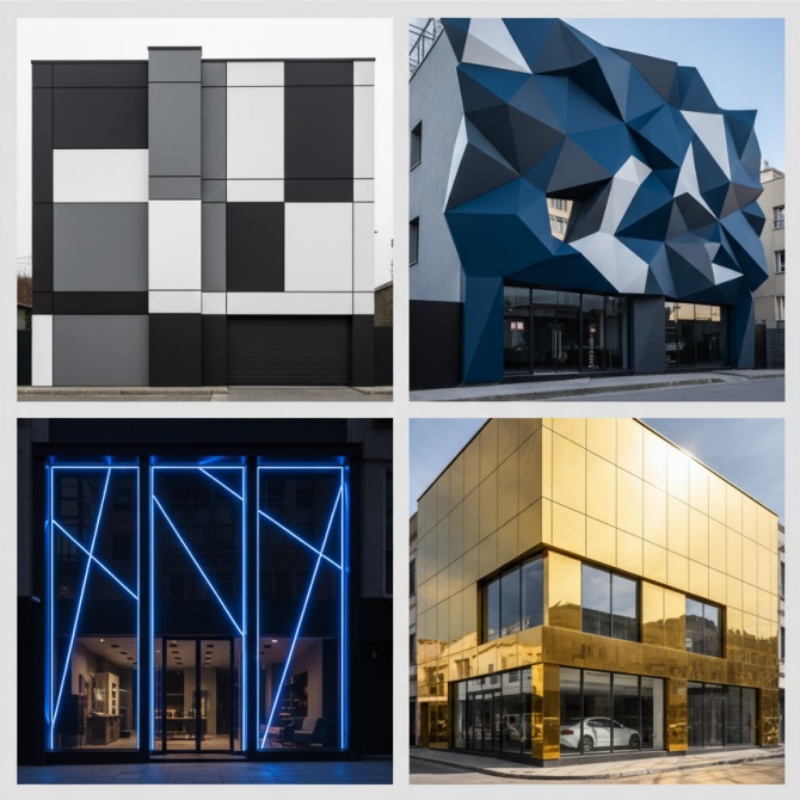 Thiết kế mặt dựng alu sang đẹp